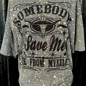 Gray Graphic Short Sleeve Tee